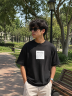 POLO OVERSIVE WORLDKING NEGRO BASICO